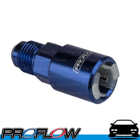 PROFLOW Female 5/16" Quick Connect To Male AN -6 (6AN) Fitting Adapter Blue