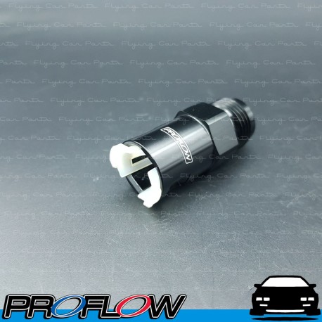 PROFLOW Female 3/8" Quick Connect To Male AN -8 (8AN) Fitting Adapter Black