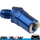 PROFLOW Female 5/16" Quick Connect To Male AN -6 (6AN) 45 Degree Fitting Blue