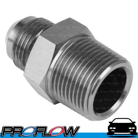 PROFLOW Male AN -3 (3AN) To 1/16" NPT Fitting Adapter Silver