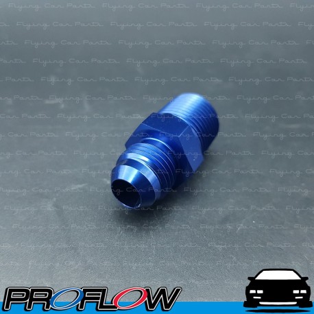 PROFLOW Male AN -6 (6AN) To 3/8" NPT Fitting Adapter Blue