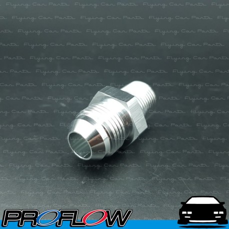 PROFLOW Male AN -8 (8AN) To 3/8" NPT Fitting Adapter Silver