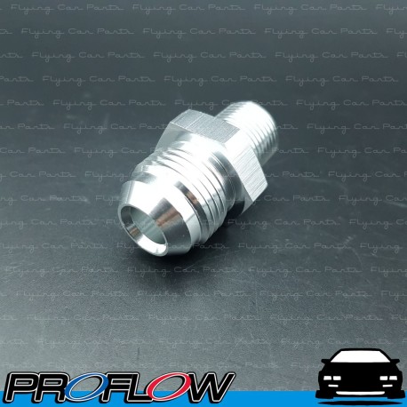 PROFLOW Male AN -10 (10AN) To 3/8" NPT Fitting Adapter Silver