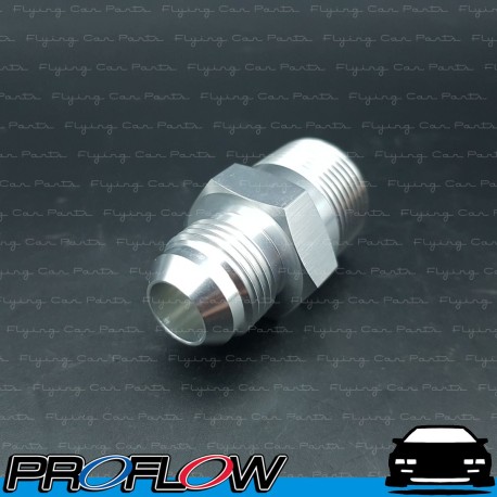 PROFLOW Male AN -10 (10AN) To 3/4" NPT Fitting Adapter Silver