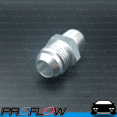 PROFLOW Male AN -10 (10AN) To 1/2" NPT Fitting Adapter Silver