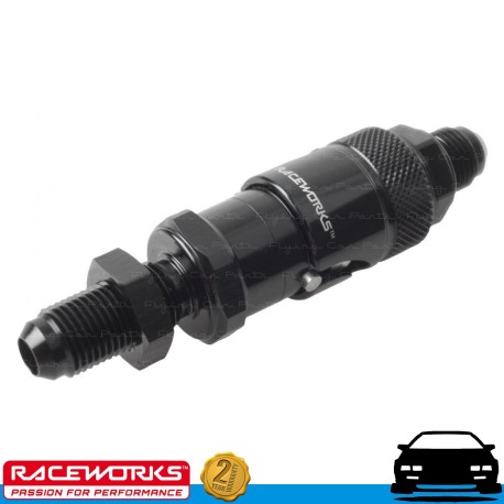 RACEWORKS Aluminium Quick Release AN3 3AN w/ Bulkhead (Brake Fluid)