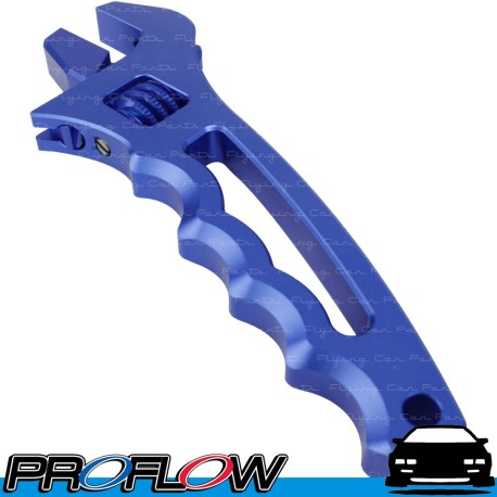 PROFLOW Blue Aluminium Billet Adjustable AN Grip Spanner Wrench