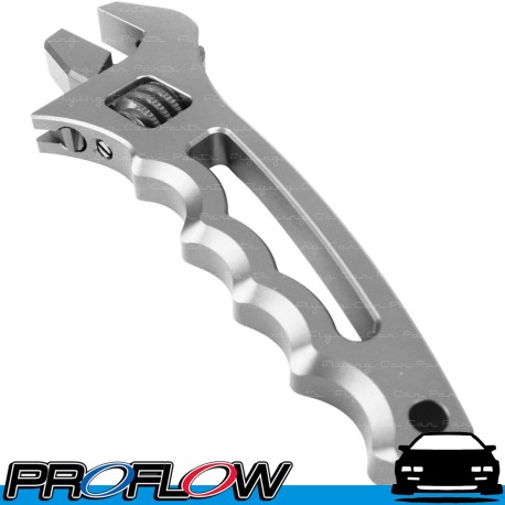 PROFLOW Silver Aluminium Billet Adjustable AN Grip Spanner Wrench