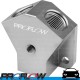 PROFLOW Silver Aluminium Billet Fuel Y Block Splitter AN -10 (AN10) In AN-10 (AN10) Out