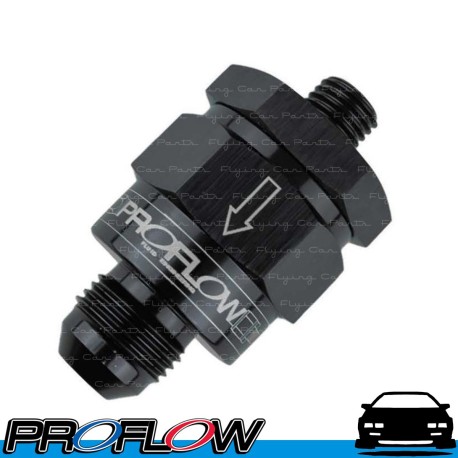 PROFLOW PROFLOW Black EFI Fuel Check Valve M12x1.25 To AN -8 (AN8)