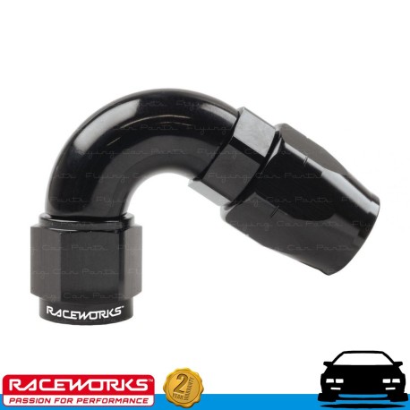 RACEWORKS 100 Series Cutter Hose End AN4 4AN 120deg Fuel Oil E85