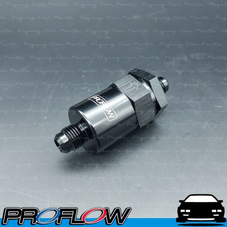 PROFLOW Premium Billet Fuel Filter 30 Micron Male AN -6 (AN6) Black