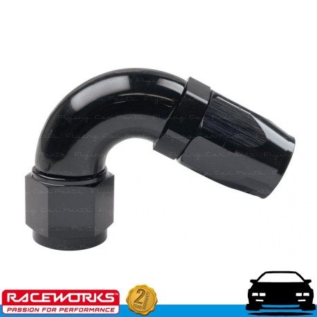 RACEWORKS 100 Series Cutter Hose End AN8 8AN 120deg Fuel Oil E85