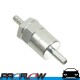 PROFLOW Premium Billet Fuel Filter 30 Micron 1/2" Barb Silver