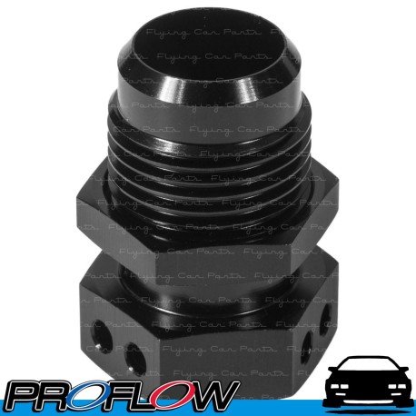 PROFLOW Valve Rocker Cover Bolt-In Breather Bulkhead Adaptor AN -12 (AN12) Black