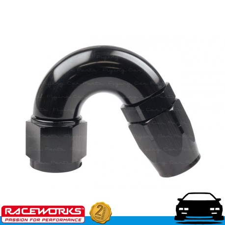 RACEWORKS 100 Series Cutter Hose End AN8 8AN 150deg Fuel Oil E85