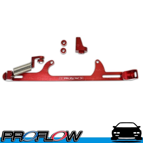 PROFLOW Holley 4500 Carburettor Return Spring Throttle Cable Bracket Billet Red