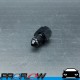 PROFLOW Straight Female 1/8" NPT To Male AN -3 (AN3) Adaptor Black