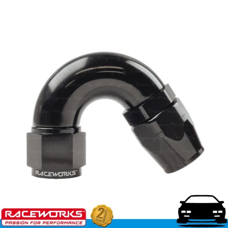 RACEWORKS 100 Series Cutter Hose End AN10 10AN 150deg Fuel Oil E85