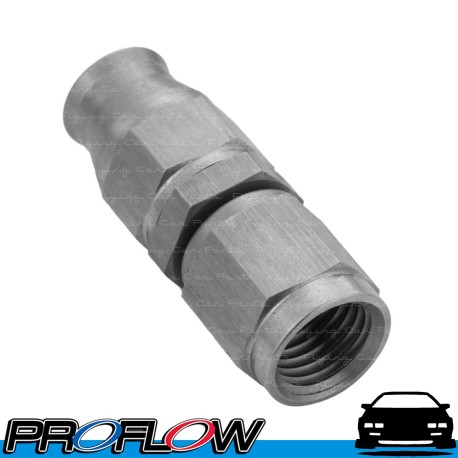 PROFLOW Stainless Steel Straight Fitting Hose End AN -3 (AN3) To -02 PTFE Hose