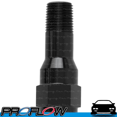 Male 1/8" NPT To Female 1/8" NPT Extension Black