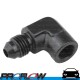 PROFLOW Female 90 Degree Adaptor Fitting 1/8" NPT to Male AN -4 (AN4) Black