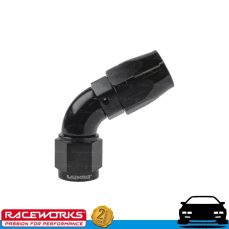 RACEWORKS 100 Series Cutter Hose End AN8 8AN 60deg Fuel Oil E85