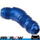 45 Degree Male Forged Fitting Bulkhead AN -6 (AN6) Blue