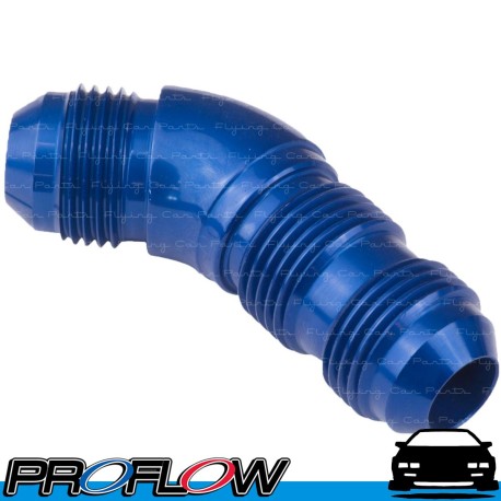 45 Degree Male Forged Fitting Bulkhead AN -12 (AN12) Blue