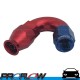 150 Degree Forged Fitting Hose End AN -4 (AN4) Suit PTFE Hose Red/Blue