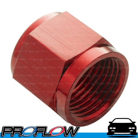 Aluminium Tube Nut For 1/4" Tube Red