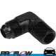 PROFLOW Male Fitting AN -6 (AN6) To 3/8" NPT 90 Degree Black