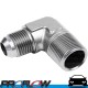 PROFLOW Male Fitting AN -10 (AN10) To 3/4" NPT 90 Degree Silver