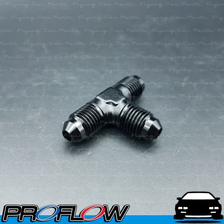 PROFLOW Male Fitting AN -4 (AN4) Flare Tee Black