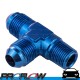 Flare Fitting AN -4 (AN4) To 1/8" NPT On Run Blue