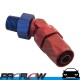 Male Fitting 1/8" NPT 45 Degree To AN -6 (AN6) Hose Red/Blue