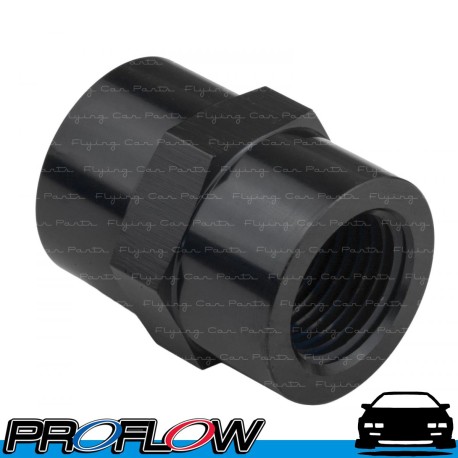 PROFLOW Female Coupler Joiner 1/8" NPT Fuel Oil E85 Diesel Black