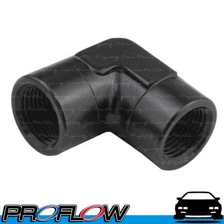 90 Degree Coupler Elbow 1/8" NPT Black