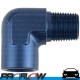 90 Degree Fitting Female to Male Elbow 1/8" NPT Blue