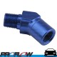 45 Degree Fitting Female to Male Elbow 1/8" NPT Blue