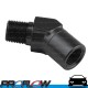 45 Degree Fitting Female to Male Elbow 1/4" NPT Black