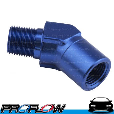 45 Degree Fitting Female to Male Elbow 3/8" NPT Blue