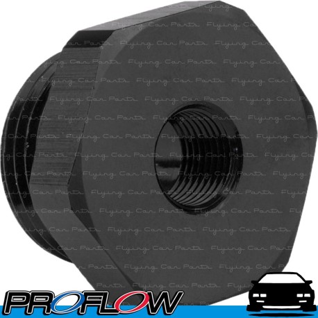 PROFLOW Straight Male AN -6 (AN6) ORB O-Ring Port to 1/8" NPT Female Black