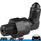 PROFLOW Male AN -3 (AN3) 90 Degree to 1/8" NPT Swivel Fitting Black