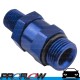  Male 1/8" NPT to Male AN -6 (AN6) O-Ring Swivel Fitting Blue