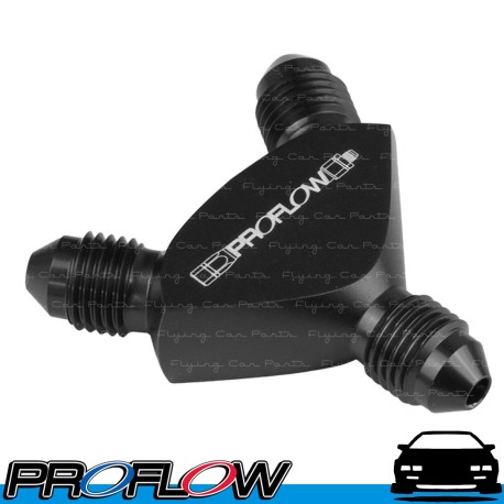 PROFLOW Y Block Adapter AN -4 (AN4) Male to AN -4 (AN4) Male x 2 Black