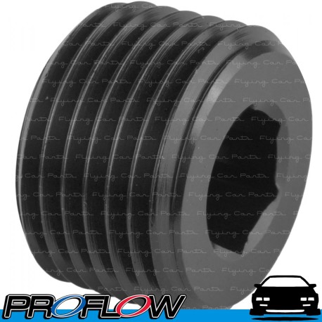 PROFLOW Port Socket Blanking Plug Block Off 3/8" NPT Black