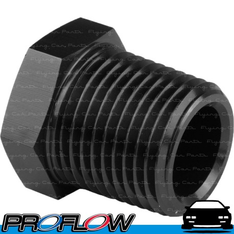 Hex Head Port Socket Blanking Plug Block Off 1/4" NPT Black