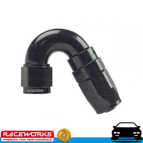 RACEWORKS Taper Hose End AN8 8AN 150deg Fuel Oil E85 Diesel