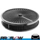 PROFLOW Air Cleaner Flow Top 14" x 2.5" Suit 5-1/8" Neck Recessed Base Black